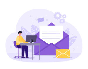 Email Marketer Concept Illustration