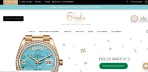 Fink's Jewelers Website Header