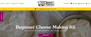 New England Cheese Making Supply Co Website Header