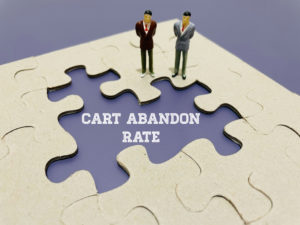 cart abandon rate written in between puzzle pieces