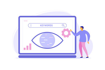 Illustration of Screen with Keyword Search 