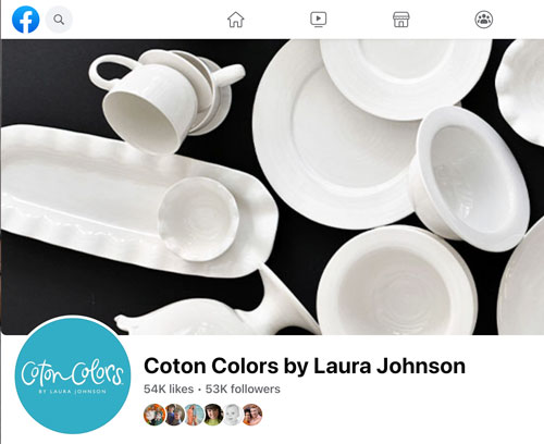 Coton Colors Facebook screenshot